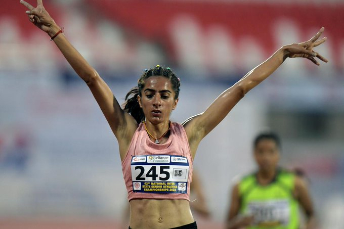 भारत की के.एम. दीक्षा ने तोड़ा राष्ट्रीय रिकॉर्ड, 1500 मीटर स्पर्धा में प्राप्त किया तीसरा स्थान